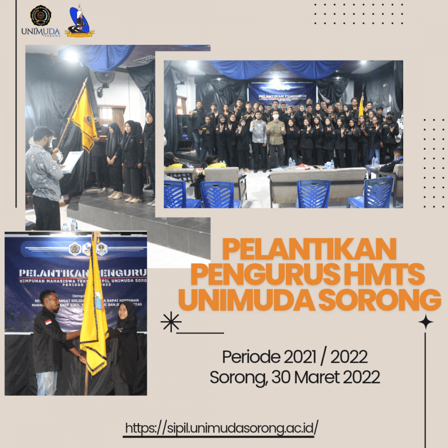 Pelantikan sekaligus Rapat Kerja Pengurus HMTS UNIMUDA Sorong Periode 2021 – 2022